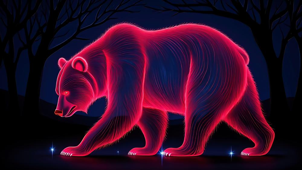 Crimson Bear wallpaper