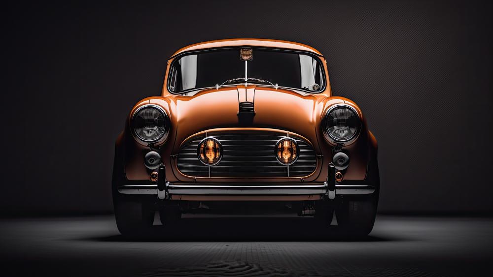 Vintage Elegance on Wheels: AI Art in 5K wallpaper