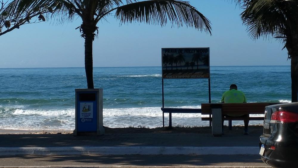 Tranquil Hollywood Beach View wallpaper
