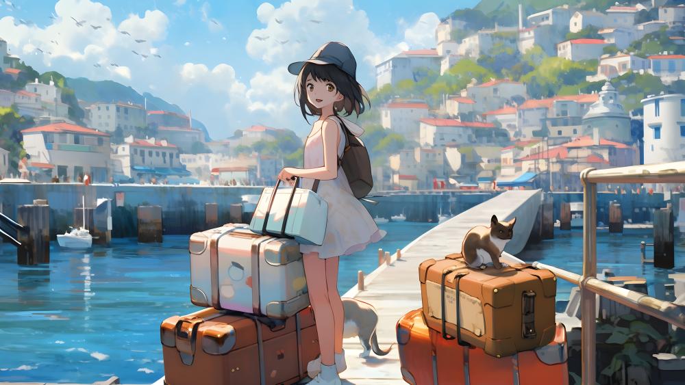 Journey of Dreams Anime Style Art wallpaper