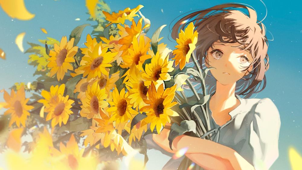 Sunlit Dreams Radiate Hope and Joy wallpaper