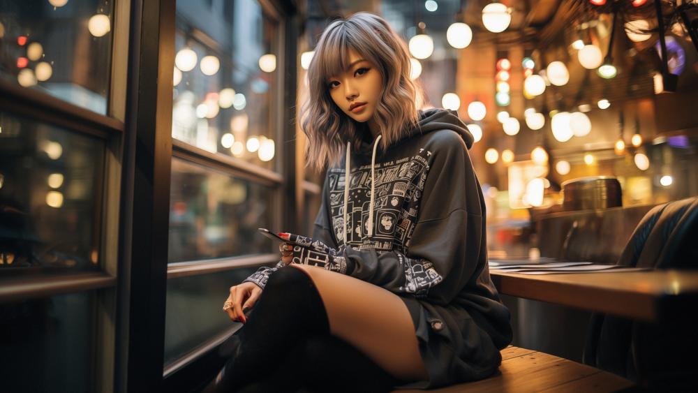 Cozy Evening in a Stylish Restaurant wallpaper