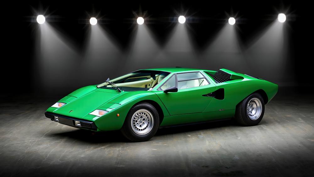 Emerald Countach wallpaper