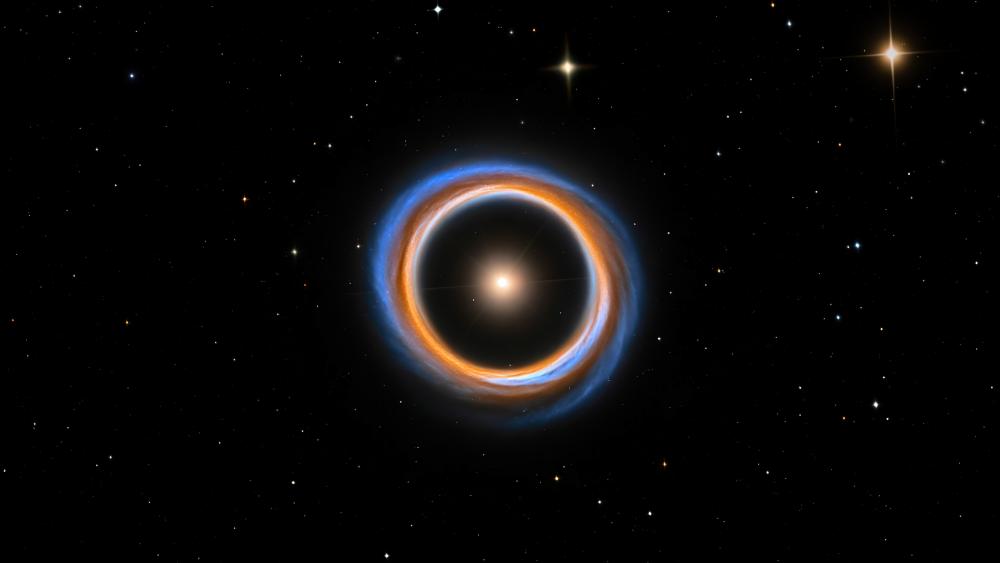 Pulsing Space Portal wallpaper