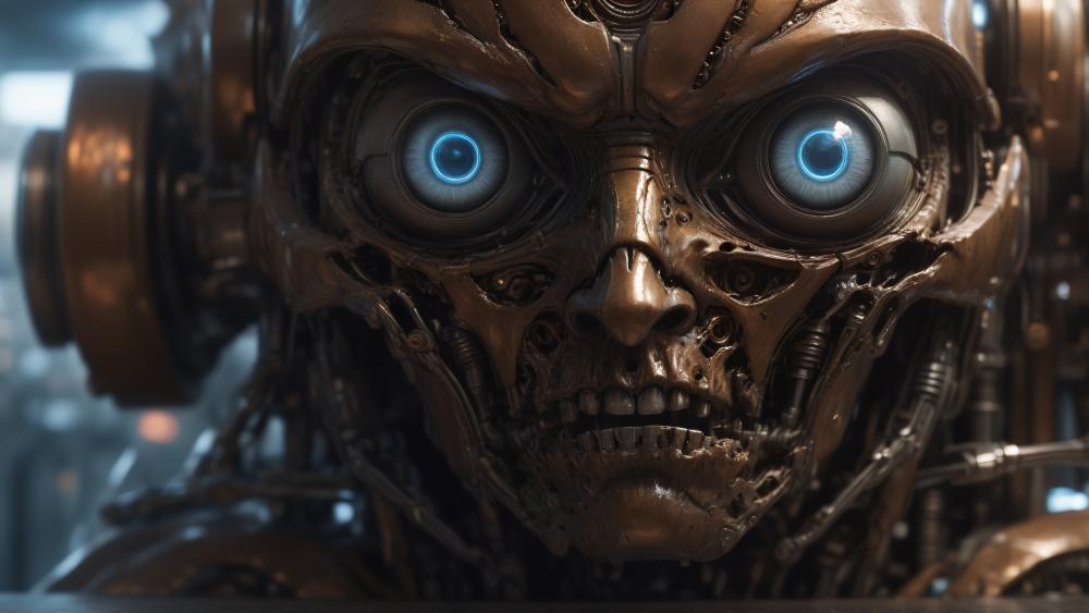 Mechanical Gaze Steampunk Vision wallpaper