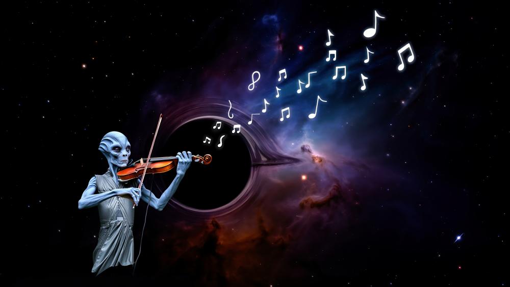 Alien Music wallpaper