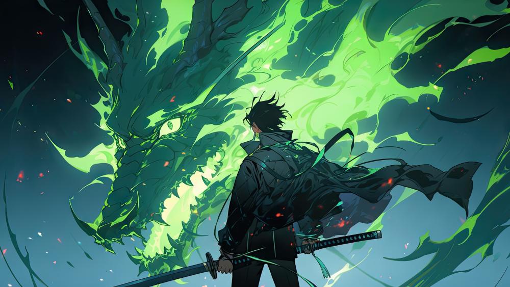 Dragon's Gaze: A Warrior's Courage wallpaper