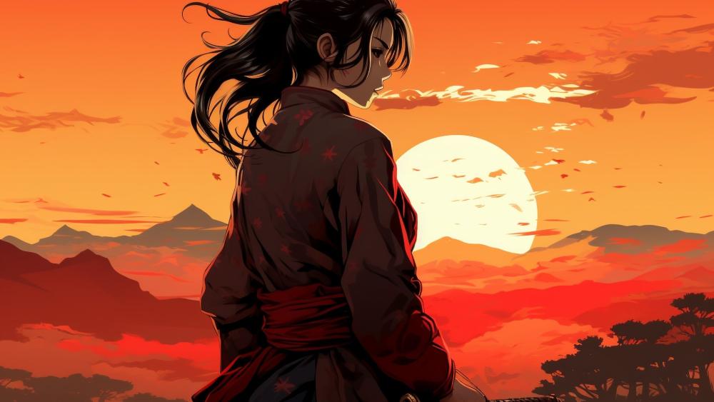Anime Evening Splendor wallpaper