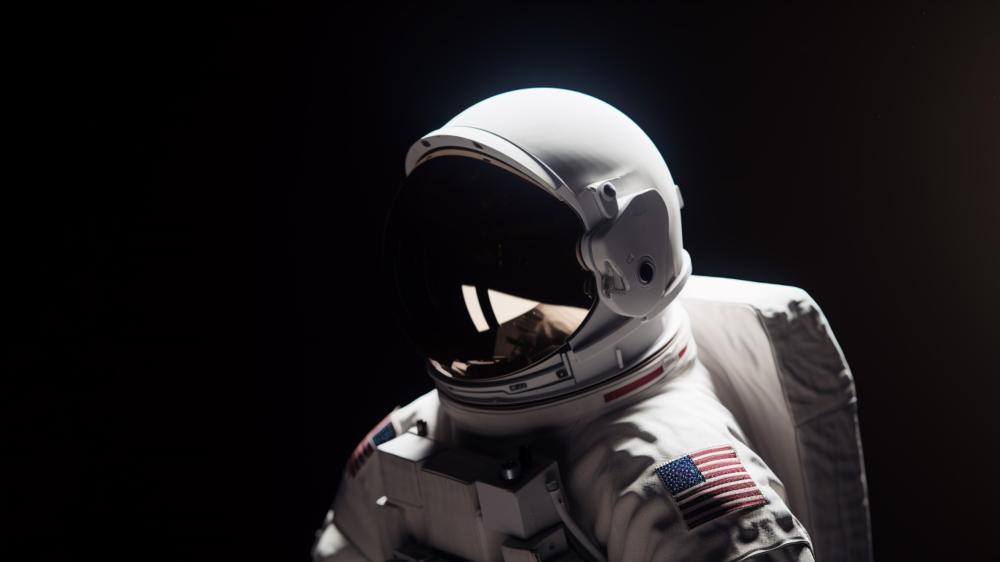 Galactic Solitude An Astronaut's Journey wallpaper
