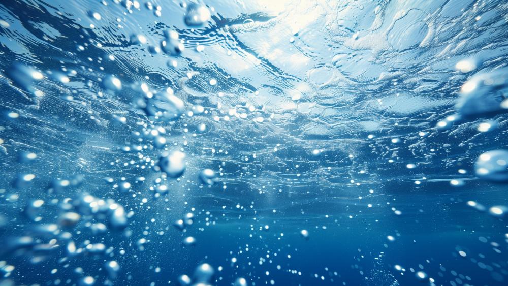 Bubbling Ocean Dreamscape wallpaper