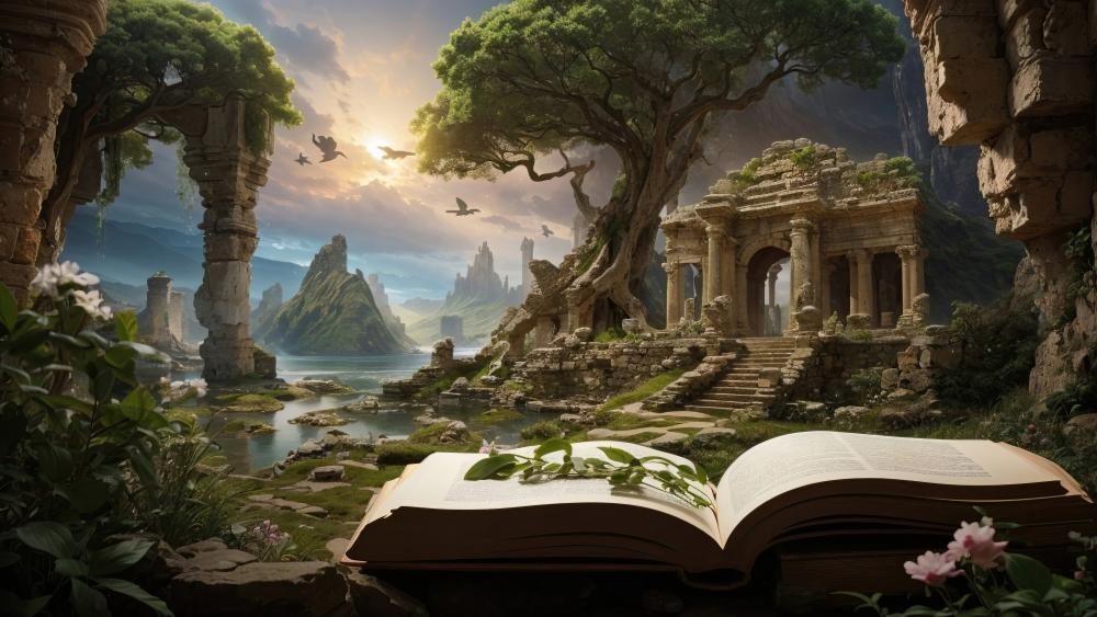 Enchanted Ruins and Mystical Realms Unveiled wallpaper