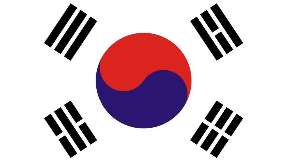 Representative Elements of South Korea Flag Art wallpaper