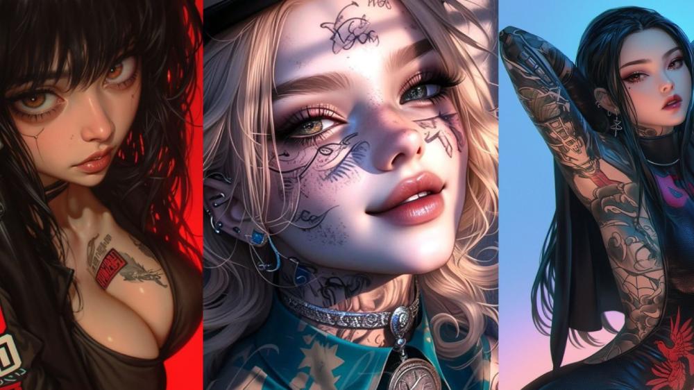 Gothic Anime Aesthetic Collage wallpaper