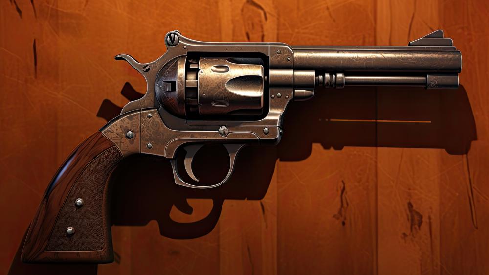 Vintage Revolver Elegance in High-Definition wallpaper