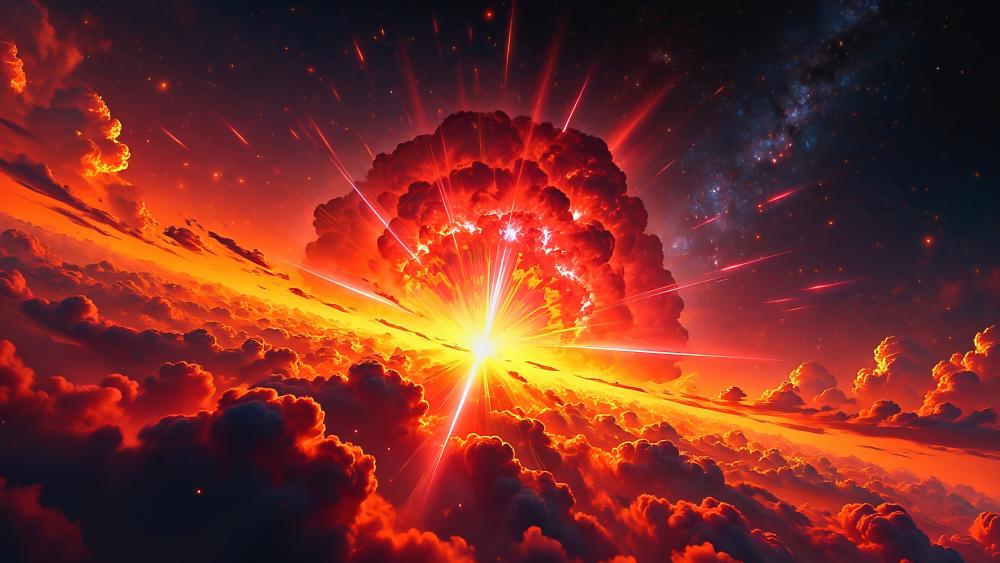 Explosive Pulsar wallpaper