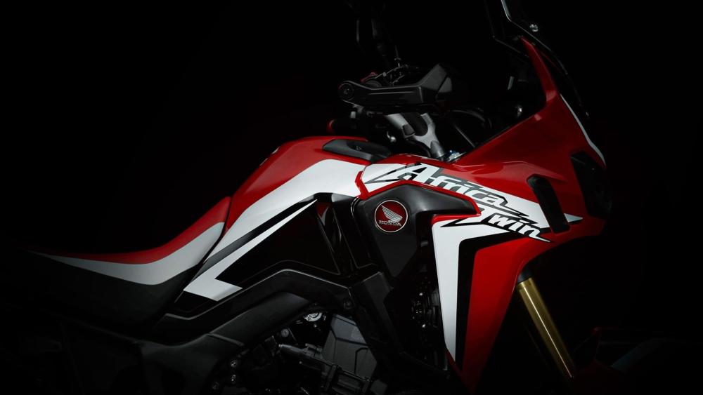 Honda Africa Twin in Stunning Red Design wallpaper
