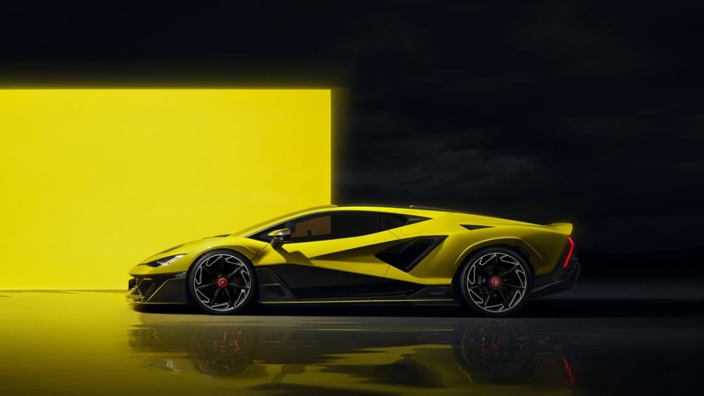 Lamborghini Fenomeno in Striking Yellow Illumination wallpaper