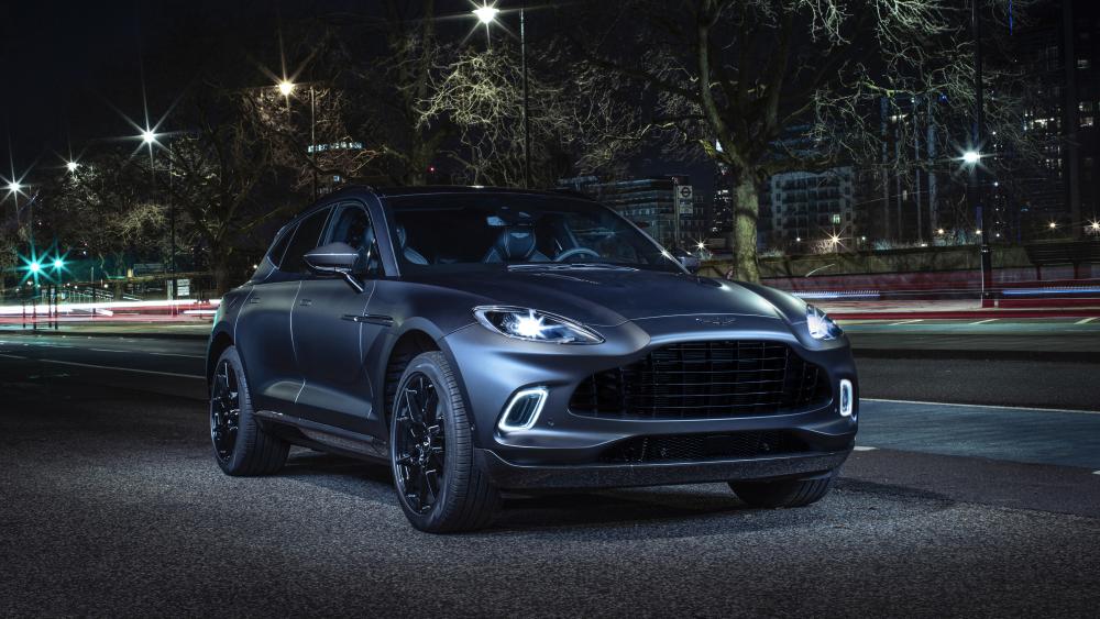 Aston Martin DBX in Nighttime Elegance wallpaper