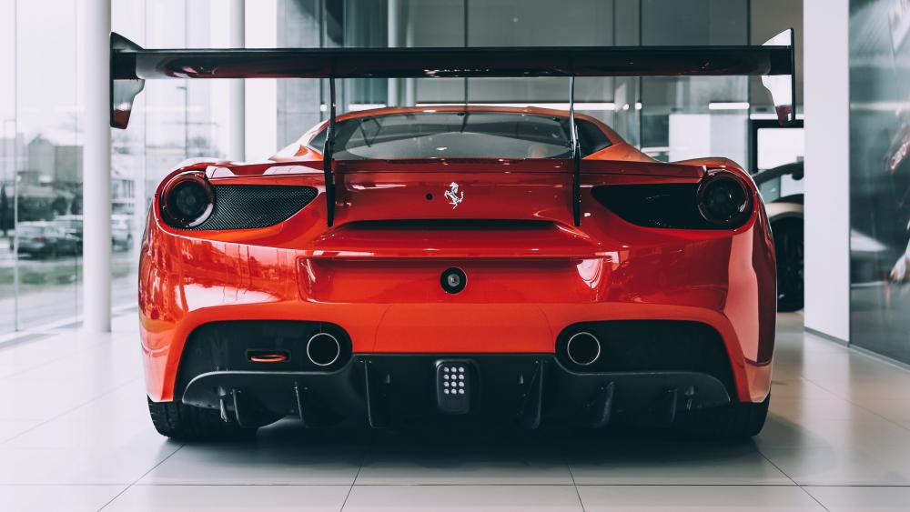 Ferrari 488 Rear View in Stunning 4K wallpaper