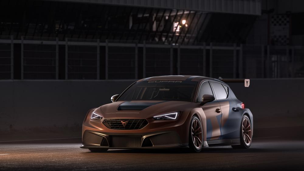 Cupra Leon in Dynamic Nighttime Display wallpaper