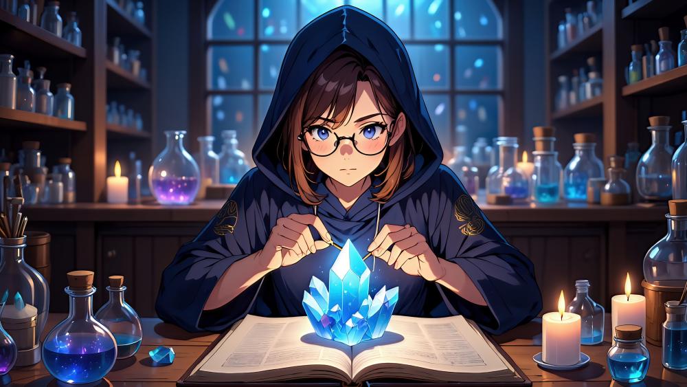 Wizardess At Work wallpaper