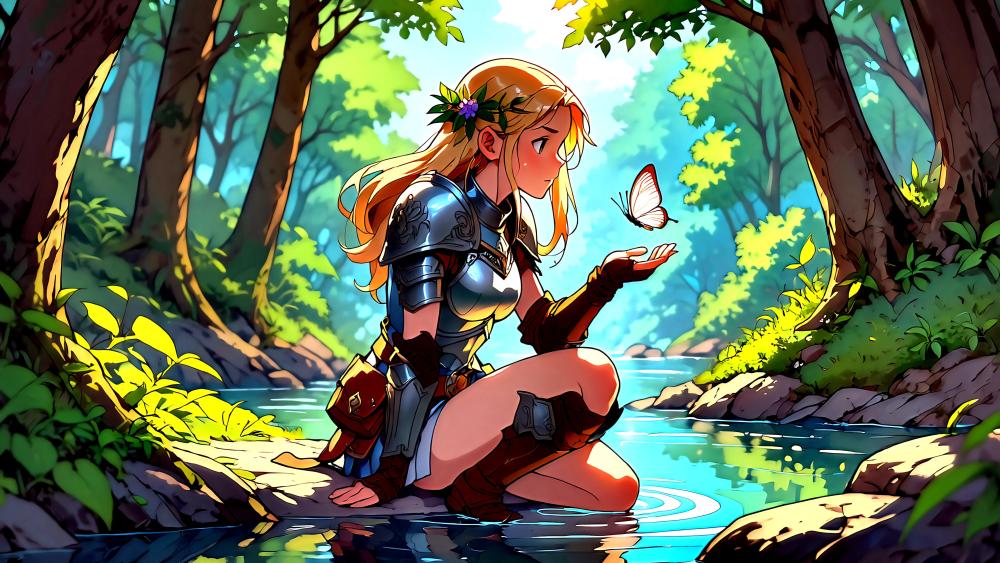 Butterfly Warrior wallpaper
