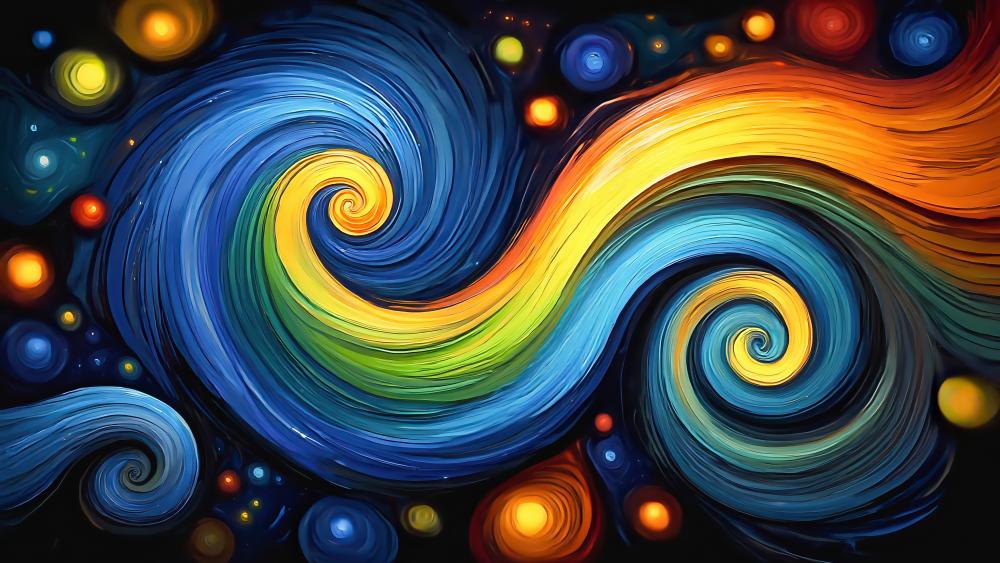 Swirling Galaxy wallpaper