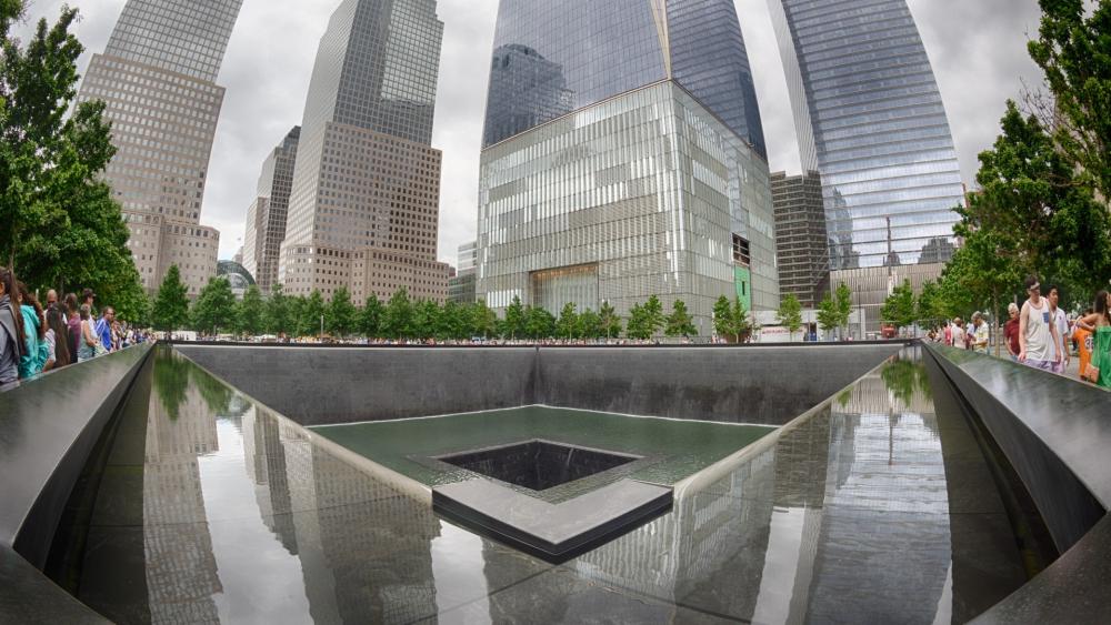9/11 Memorial Serenity in New York City wallpaper