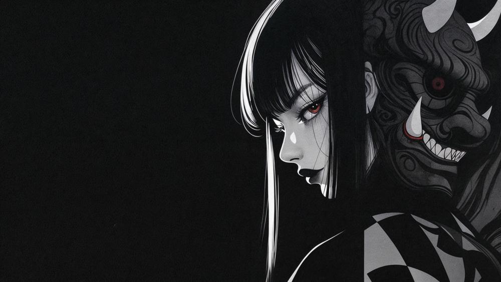 Dark Gaze of the Demoness wallpaper