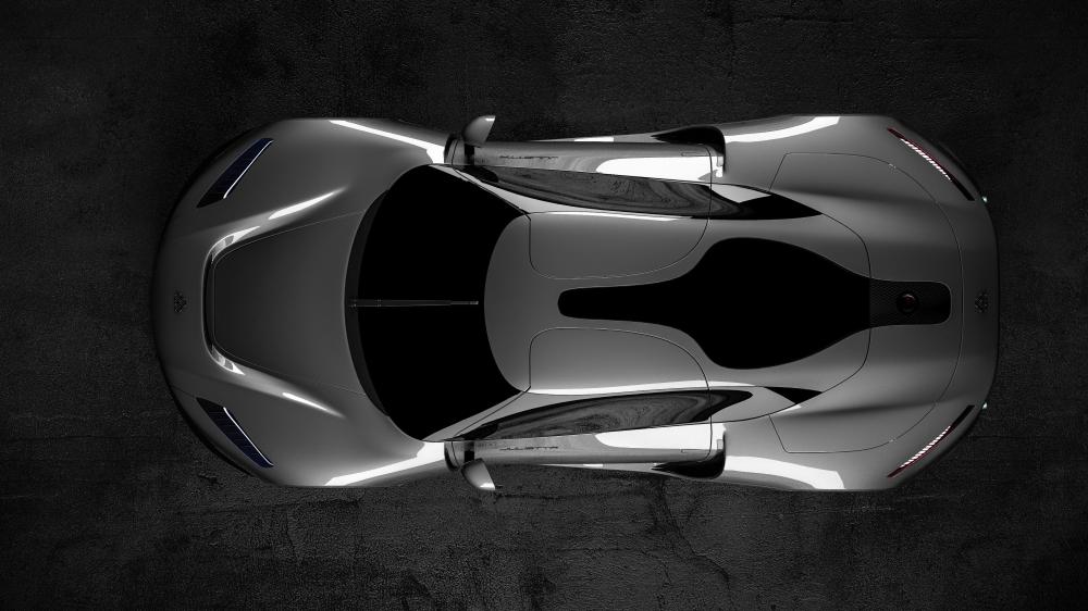 Dreamcar in Motion Lotus Evija Aerial View wallpaper
