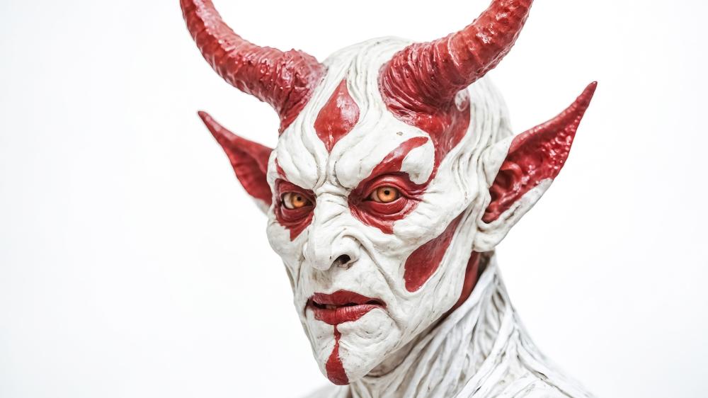 Horned Demon of Dreadful Visage wallpaper