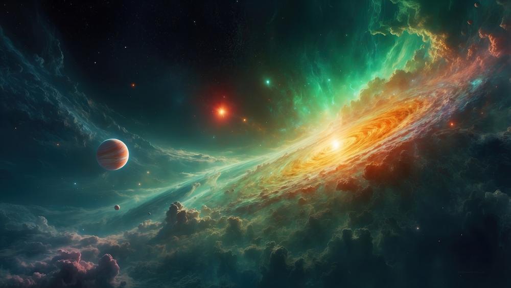Vortex of the Cosmic Storm wallpaper