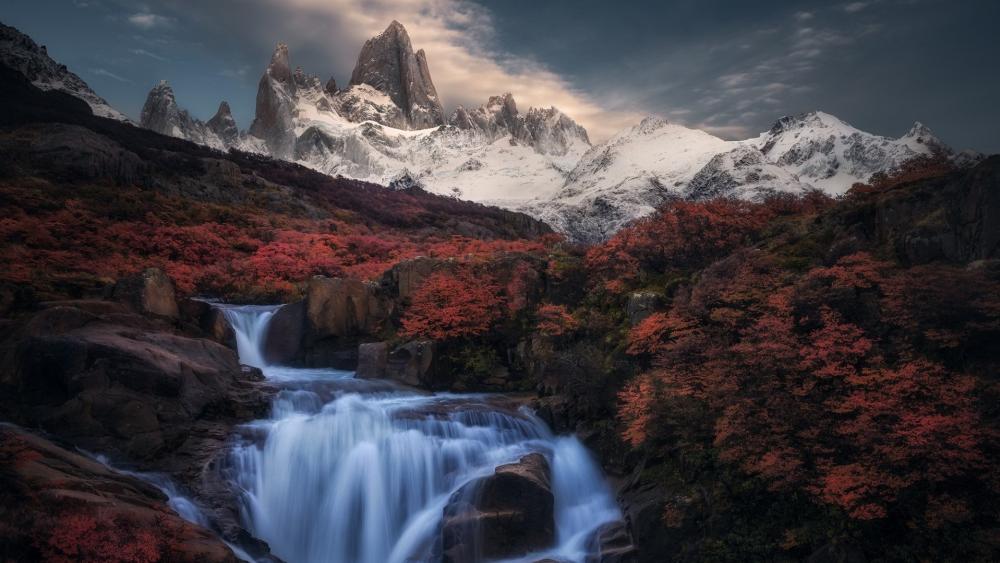 Mountain Majesty in Patagonia's Wilderness wallpaper