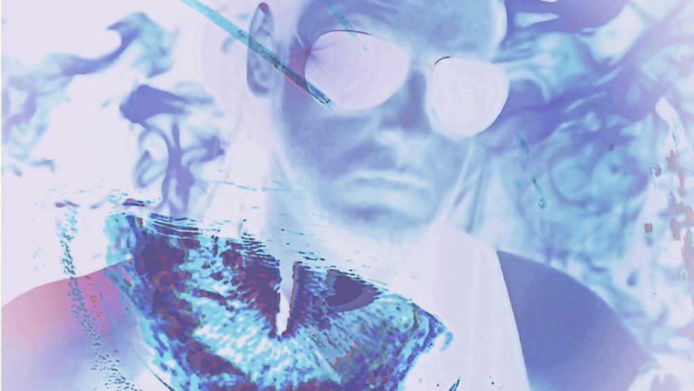 Abstract Silhouette and Sunglasses Dreamscape wallpaper