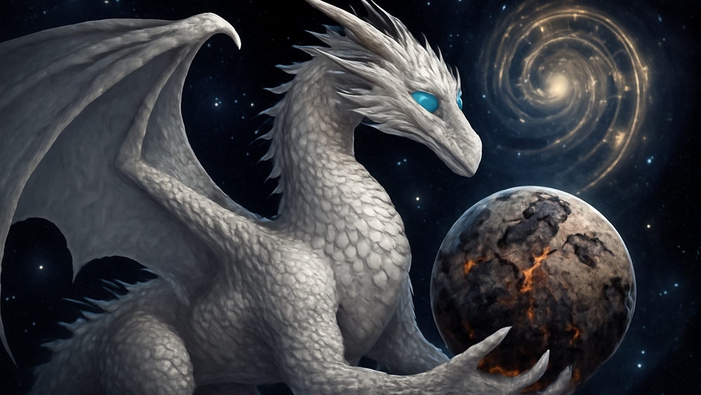 Celestial Guardian of the Night Sky wallpaper