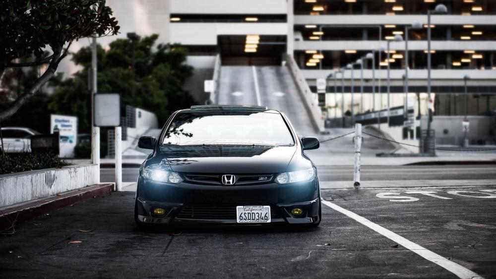 JDM Precision Beneath Urban Skies wallpaper