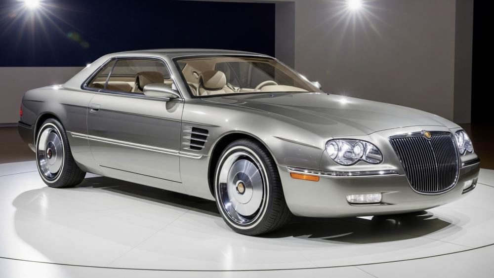 Chrysler LeBaron Vintage Elegance in Silver wallpaper