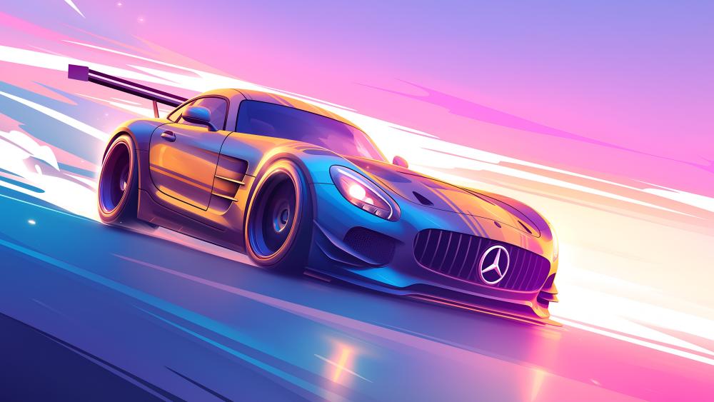 Supercar Elegance in Motion wallpaper