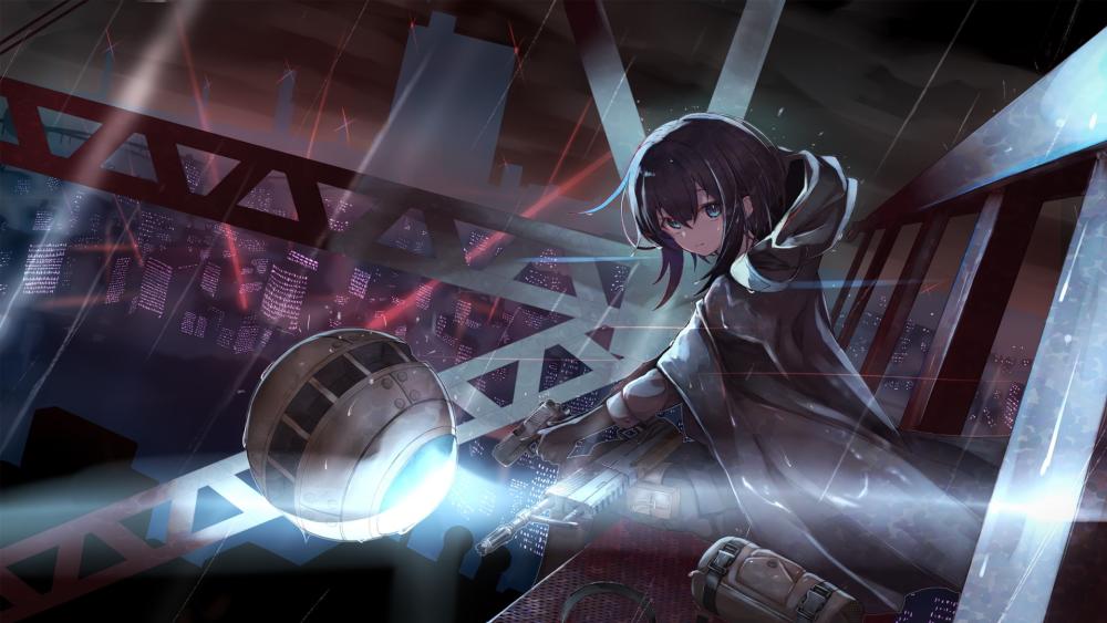 Urban Night Guardian Awakens wallpaper