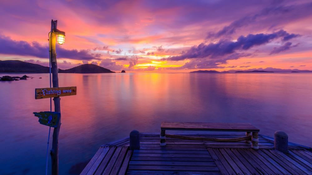 Purple Serenity at Koh Mak wallpaper