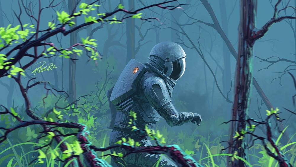 Explorer in the Enchanted Jungle wallpaper