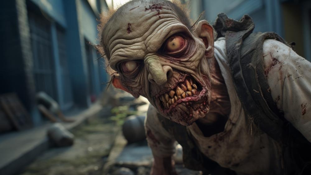 Terrifying Zombie Apocalypse Encounter wallpaper