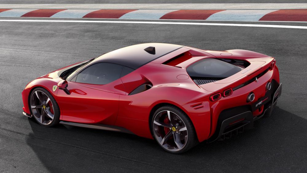 Ferrari SF90 Stradale in Stunning Red Glory wallpaper