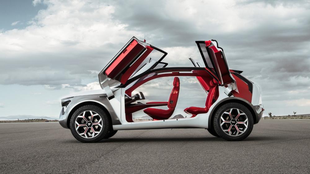 Futuristic Kia Concept with Gullwing Doors wallpaper