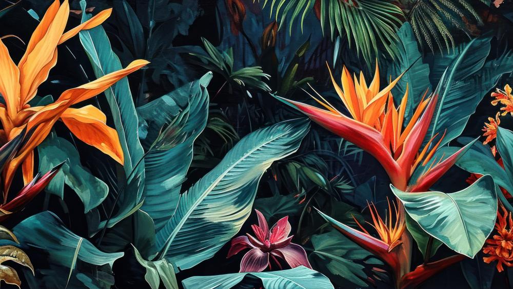 Tropical Paradise Blooming in 4K wallpaper
