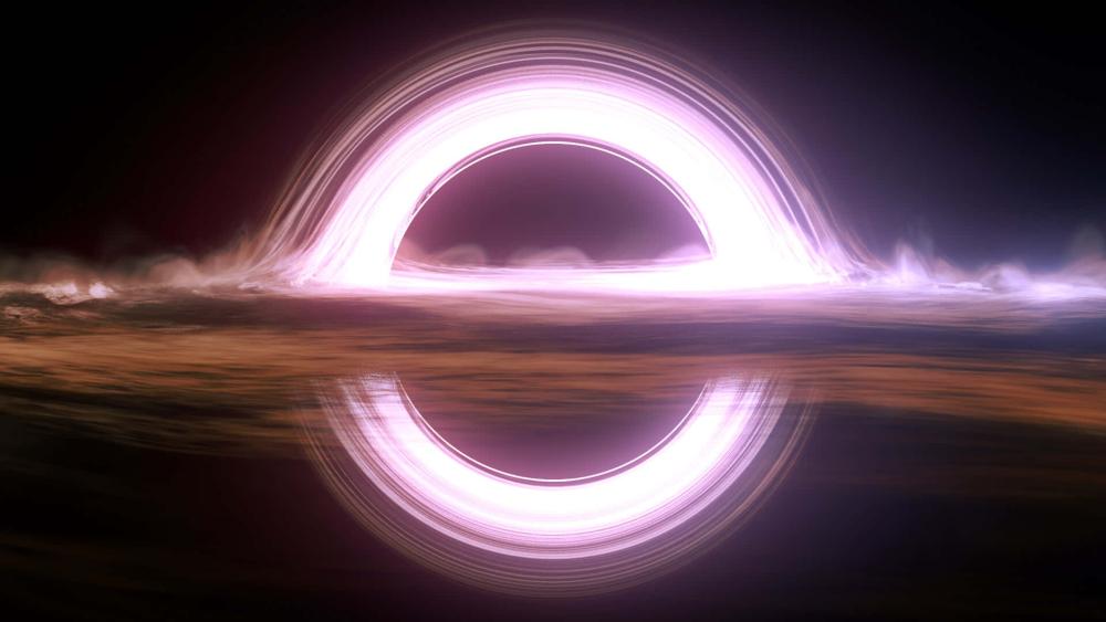 Ethereal Black Hole Illumination wallpaper