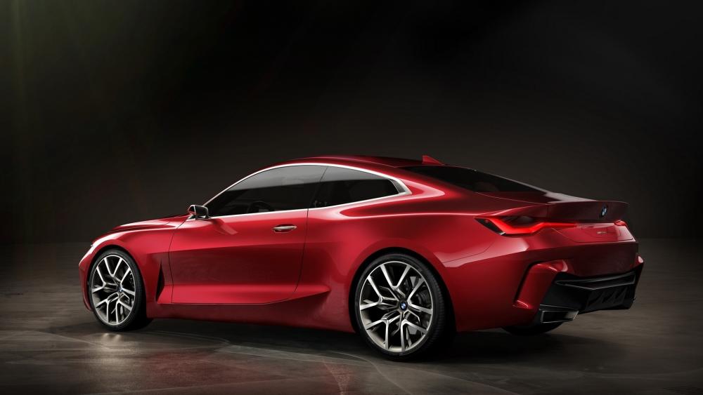Red BMW 4 Series Elegance in Motion wallpaper