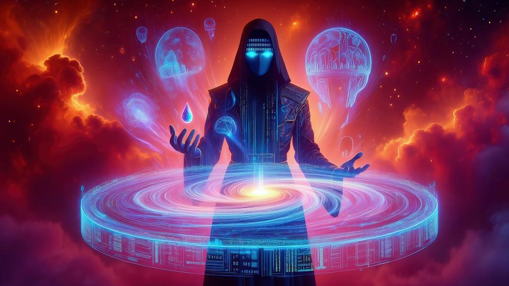 Crimson Cosmos Sorcerer Mystique wallpaper