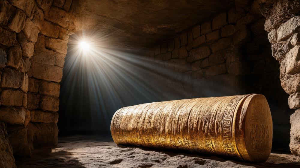 Mystical Artifact in Ancient Chamber wallpaper