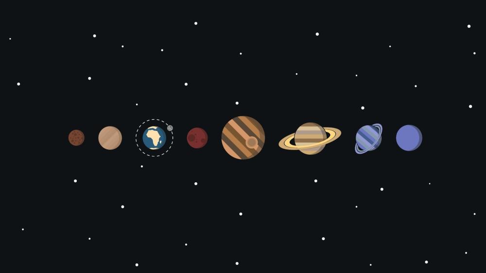 Solar system wallpaper